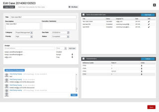 Verizon: VeCRM Case Management Medium Fidelity Wireframe