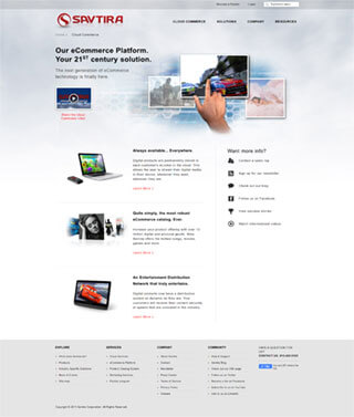 Savtira Marketing Website UI design